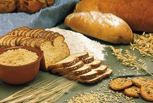 whole grain breads on table