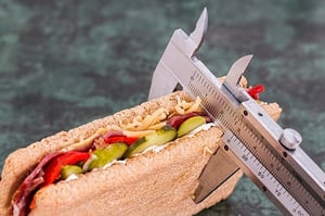 measuring size of sandwich portion control