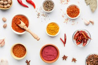 turmeric and masala ingredients