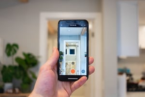 filming home tour on smart phone