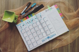 color coded daily monthly calendar and scheduler
