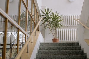 handrails on both sides of staircase