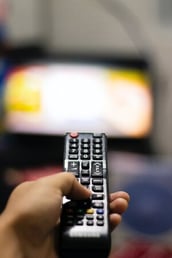 turning off the tv with remote