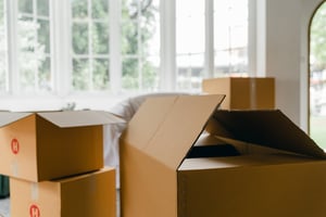 moving boxes downsizing