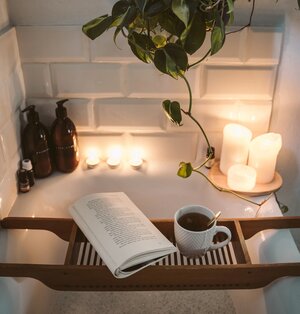 relaxing rewarding bubble bath