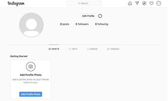 Instagram - Add a Profile Photo